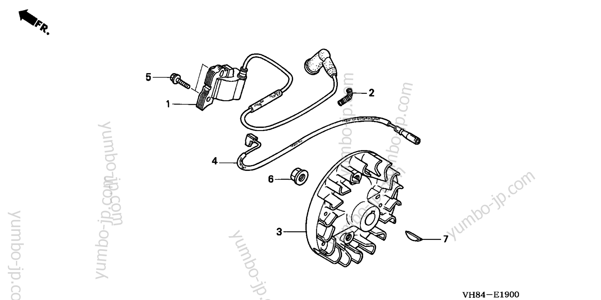 FLYWHEEL / IGNITION COIL для мотокос HONDA HHT31S UNBA 