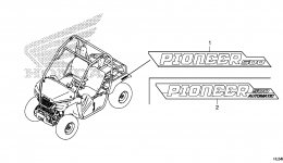 MARK for мотовездехода HONDA Pioneer 500 (SXS500M AC)2015 year 