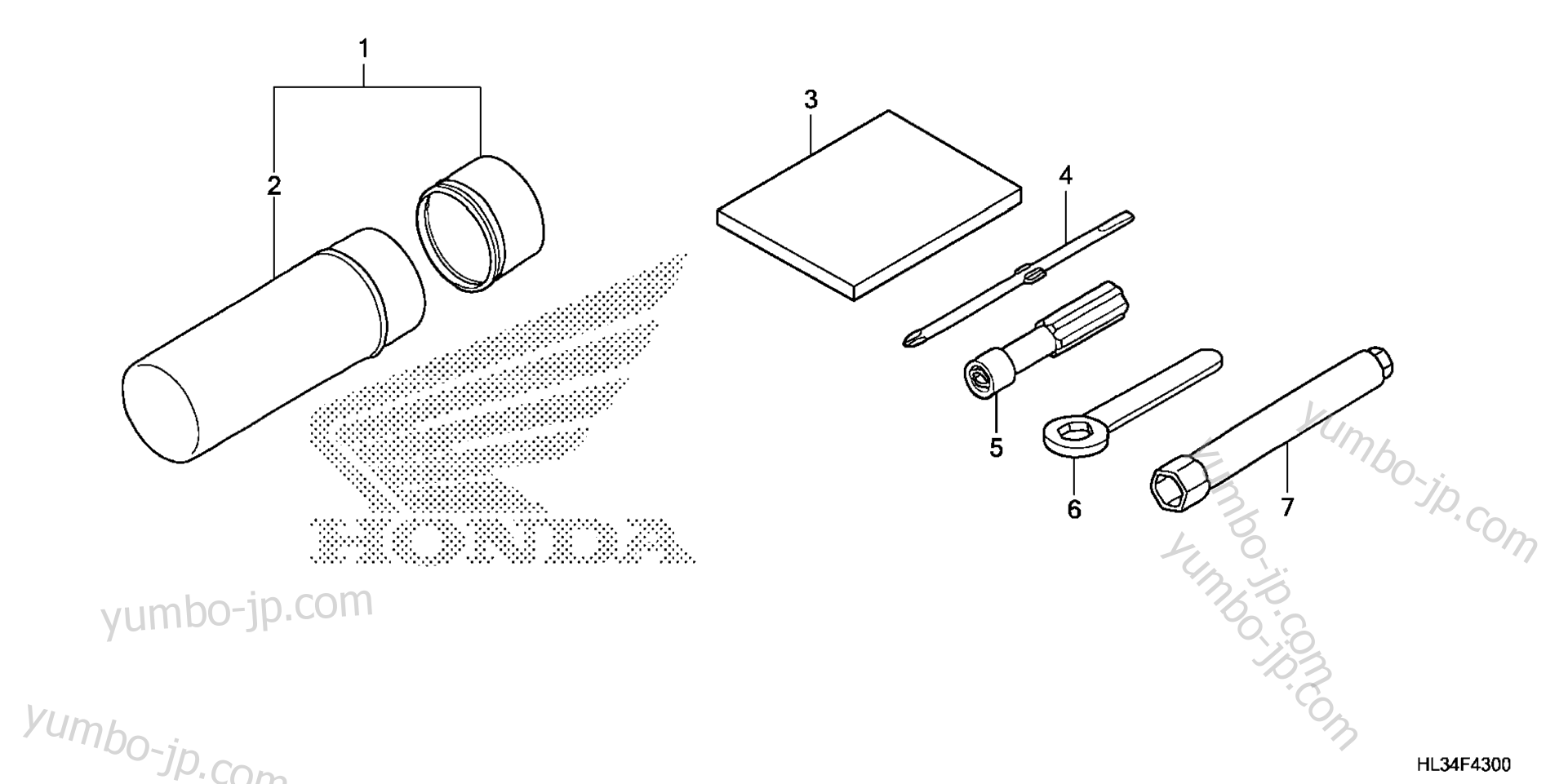 Набор инструментов для мотовездеходов HONDA Pioneer 700-4 (SXS700M4 3AC) 2014 г.