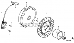 Маховик для мотопомпы HONDA WMP20X A1T