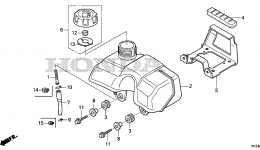 FUEL TANK for мотопомпы HONDA WX15 AX2/B