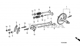 Устройство ГРМ / Распредвал для мотопомпы HONDA WMP20X A1T