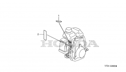 LABELS (1) for мотопомпы HONDA WX15 AX2/A