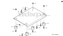 FRAME for мотопомпы HONDA WX15 AX2