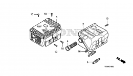 MUFFLER для мотопомпы HONDA WMP20X A1T