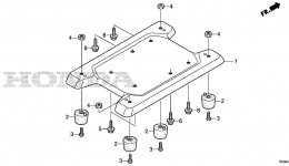 FRAME for мотопомпы HONDA WX10T A