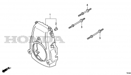 FAN COVER (WX15T) for мотопомпы HONDA WX15T A