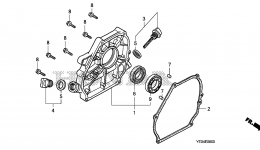 Крышка картера для мотопомпы HONDA WMP20X A1T
