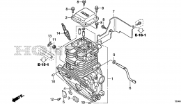 CYLINDER (WX15T) for мотопомпы HONDA WX15T A