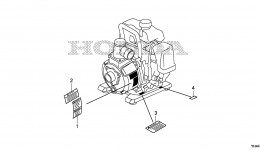 LABEL (WX15T) for мотопомпы HONDA WX15T A