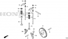 CAMSHAFT (WX15T) for мотопомпы HONDA WX15T A