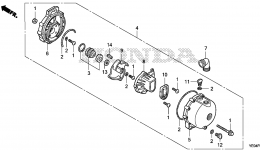 CASING / IMPELLER для мотопомпы HONDA WMP20X A1T