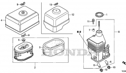 AIR CLEANER для мотопомпы HONDA WMP20X A1T
