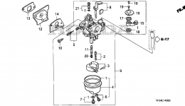 CARBURETOR for мотопомпы HONDA WX15 AX2/B