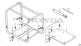FRAME BED / TOOL for мотопомпы HONDA WH15XT A