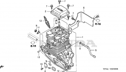 CYLINDER for мотопомпы HONDA WX15 AX2/B