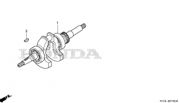 CRANKSHAFT for мотопомпы HONDA WX15 AX2