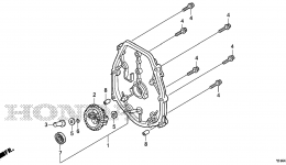 CRANKCASE SIDE COVER (WX15T) for мотопомпы HONDA WX15T A