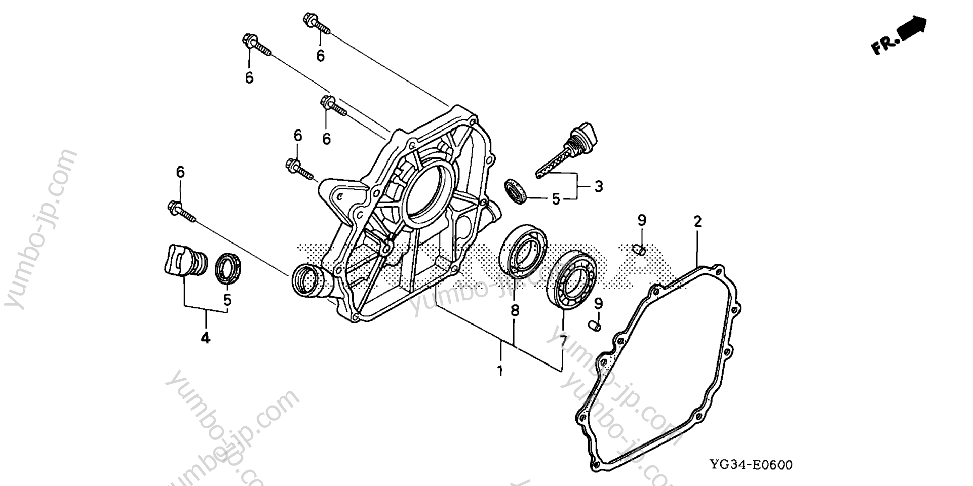 Крышка картера для мотопомп HONDA WB30XT2 A 