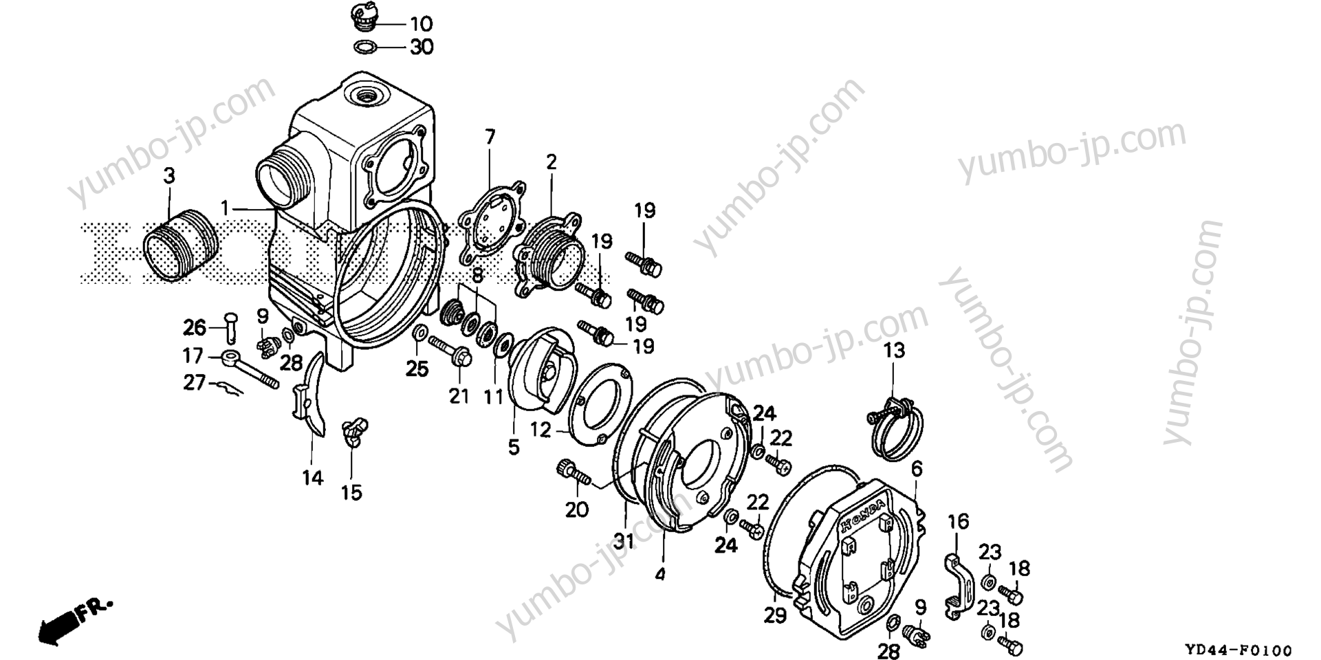 Honda Water Pump Parts Lookup