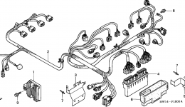 WIRE HARNESS (ENGINE) ('02-'03) for гидроцикла HONDA ARX1200N3 A2002 year 