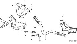 Румпель (рукоятка управления) для гидроцикла HONDA ARX1200T3 A2007 г. 