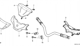Румпель (рукоятка управления) для гидроцикла HONDA ARX1200T2 A2004 г. 
