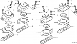 ENGINE MOUNT для гидроцикла HONDA ARX1200T2 A2006 г. 