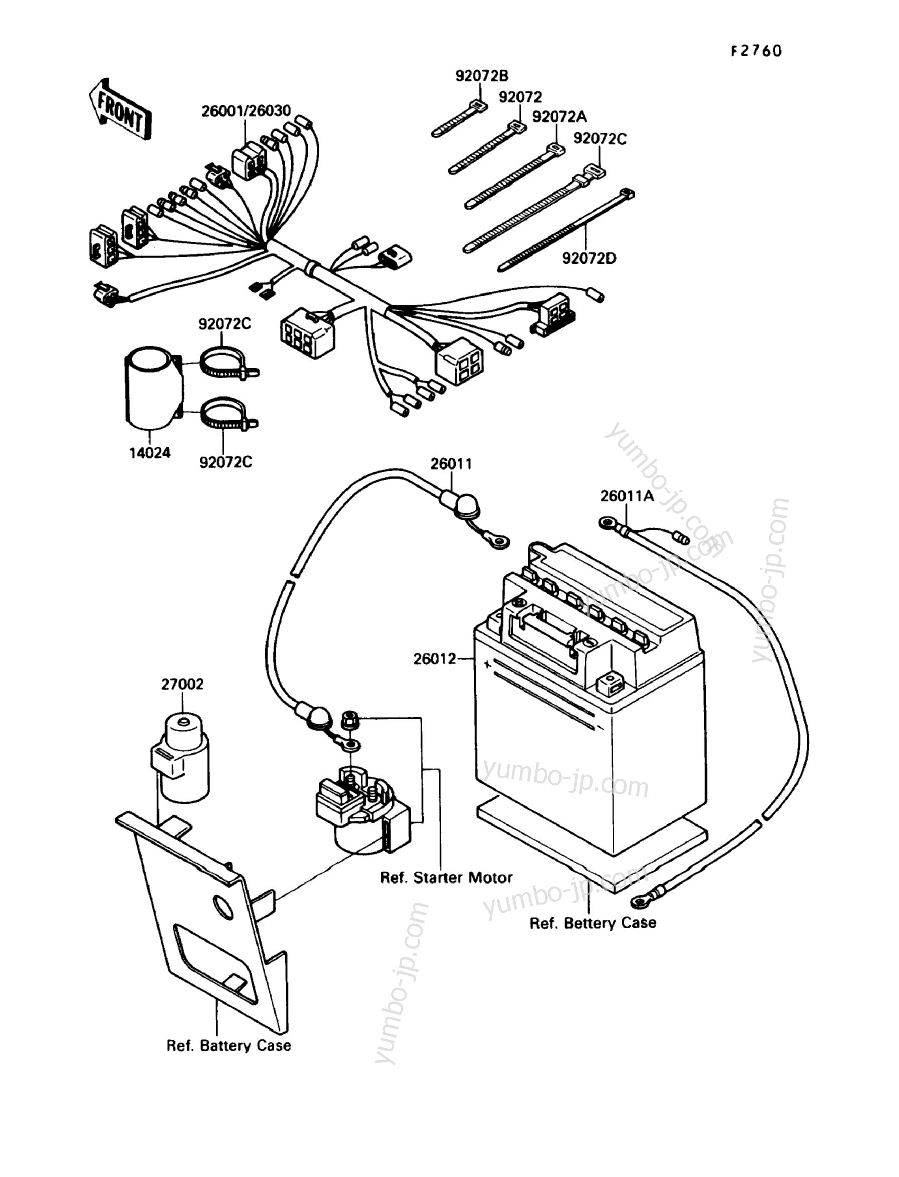 Electrical Equipment для квадроциклов KAWASAKI BAYOU 220 (KLF220-A4) 1991 г.