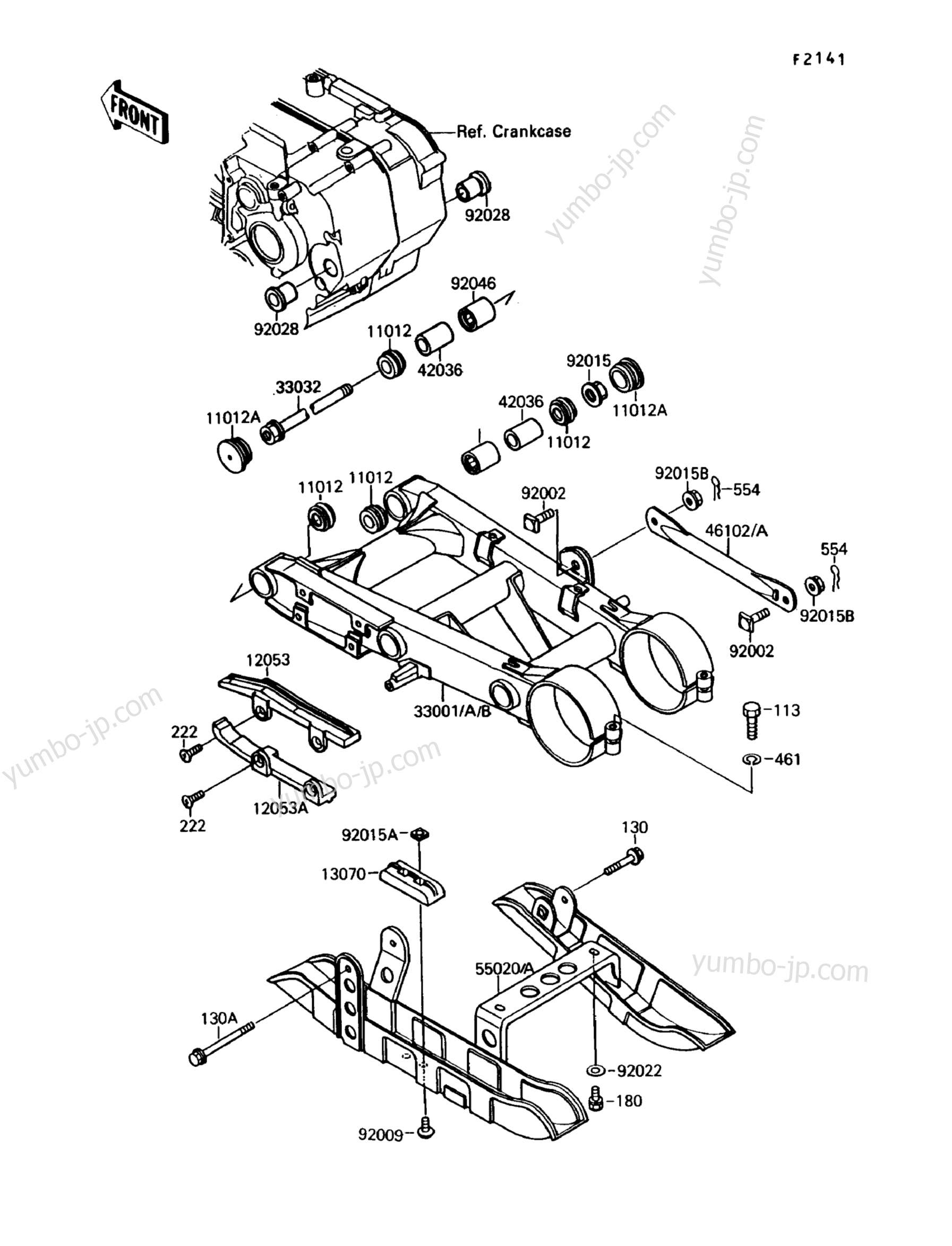 YUMBO | spare parts catalog for квадроцикла KAWASAKI MOJAVE 250