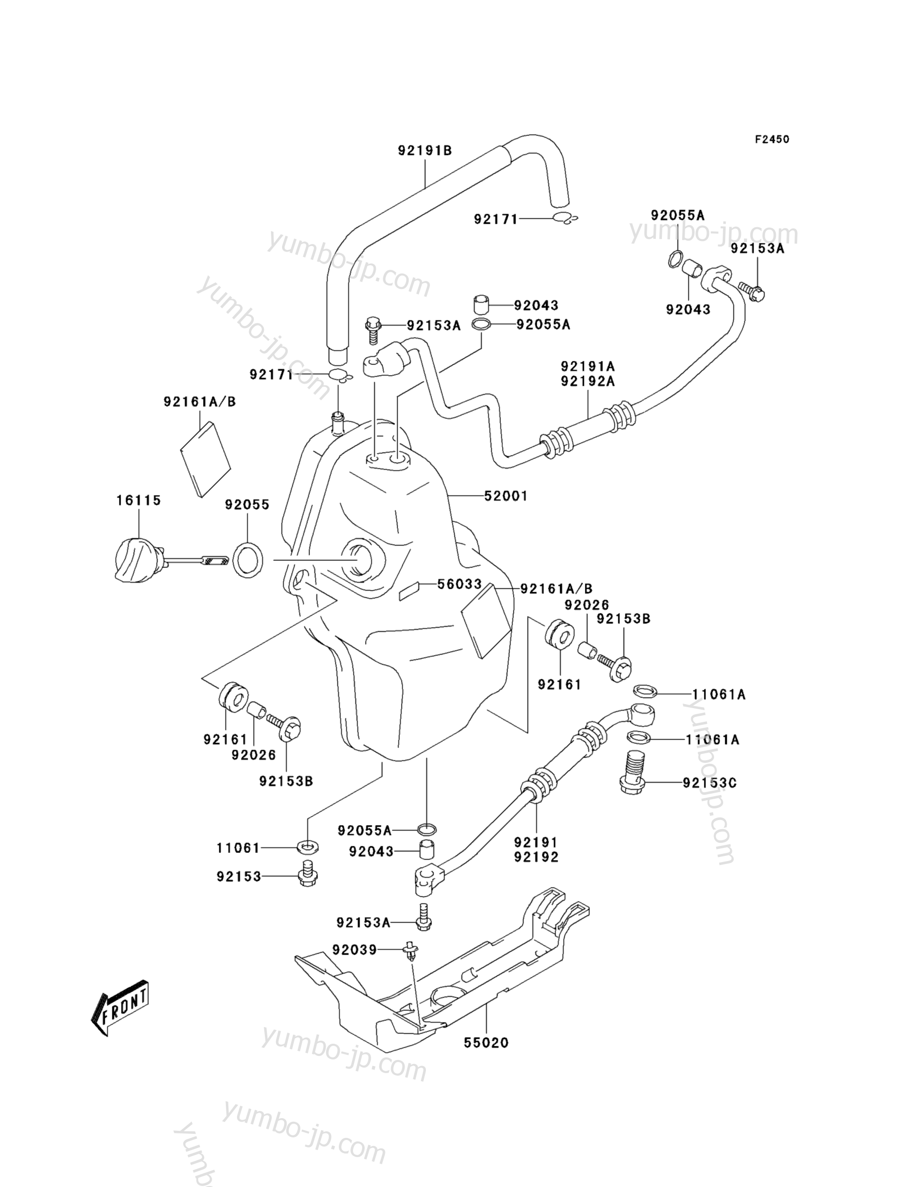YUMBO | spare parts catalog for квадроцикла KAWASAKI KFX400