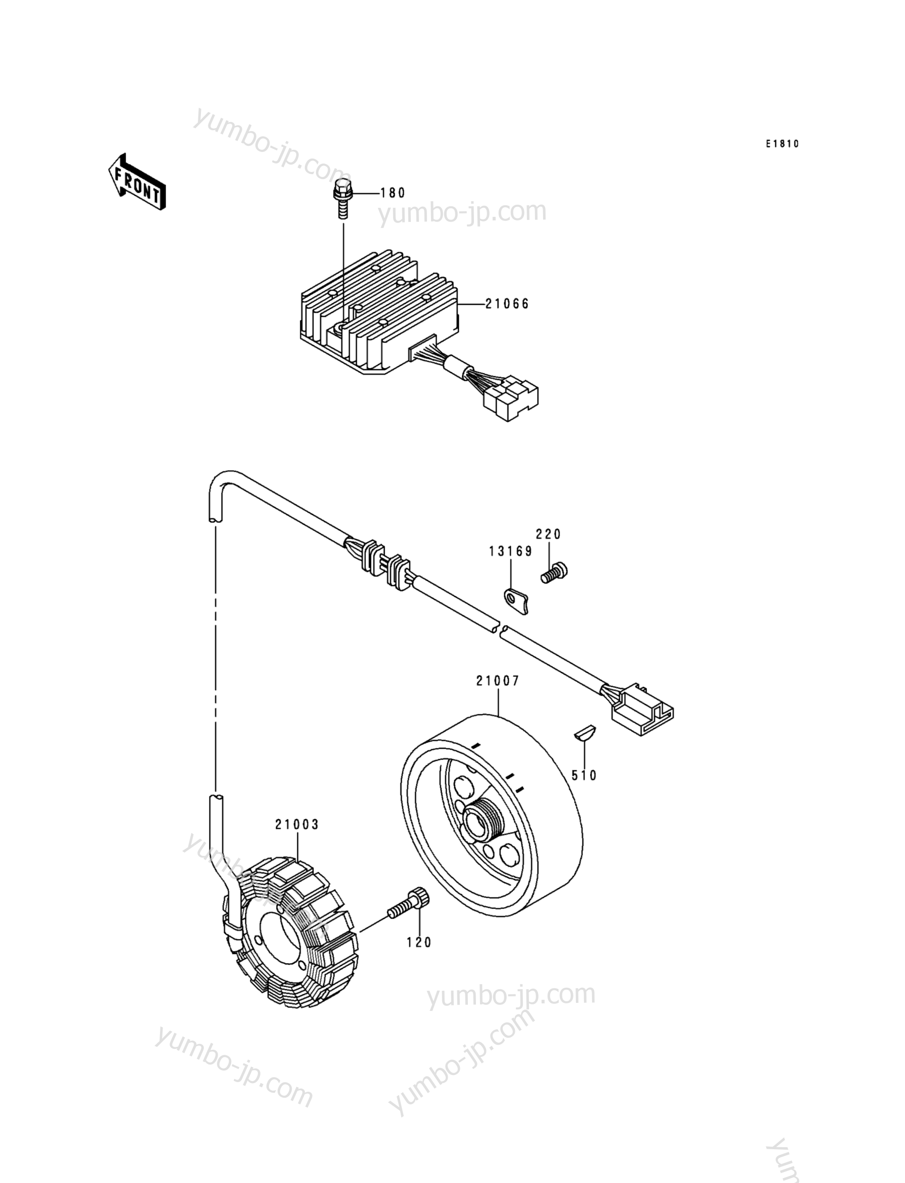 GENERATOR for ATVs KAWASAKI PRAIRIE 400 (KVF400-B1) 1998 year