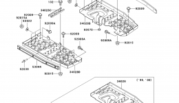 FOOTRESTS for квадроцикла KAWASAKI PRAIRIE 300 4X4 (KVF300-A2)2000 year 