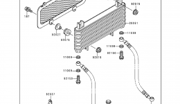 Optional Parts(Radiator) для квадроцикла KAWASAKI BAYOU 300 4X4 (KLF300-C1)1989 г. 