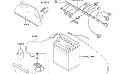 CHASSIS ELECTRICAL EQUIPMENT for квадроцикла KAWASAKI BAYOU 220 (KLF220-A11)1998 year 