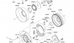 REAR HUB for квадроцикла KAWASAKI PRAIRIE 300 4X4 (KVF300-A4)2002 year 