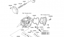 Carburetor Parts(2/3) for квадроцикла KAWASAKI BRUTE FORCE 650 4X4 (KVF650DCS)2012 year 