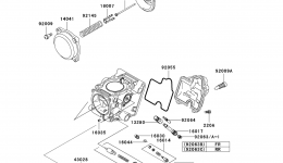 Carburetor Parts(1/3) для квадроцикла KAWASAKI BRUTE FORCE 650 4X4 (KVF650D8F)2008 г. 