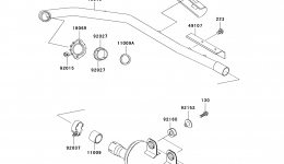 Muffler(s) для квадроцикла KAWASAKI PRAIRIE 300 4X4 (KVF300-A4)2002 г. 