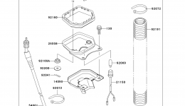 Optional Parts (Meter) for квадроцикла KAWASAKI PRAIRIE 400 4X4 (KVF400-A1)1997 year 