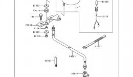 Optional Parts(Meters) для квадроцикла KAWASAKI BAYOU 300 4X4 (KLF300-C1)1989 г. 
