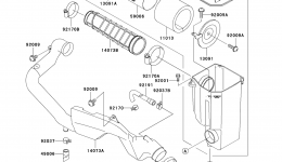 AIR CLEANER для квадроцикла KAWASAKI PRAIRIE 300 4X4 (KVF300-A2)2000 г. 