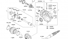 Drive Shaft (Rear) для квадроцикла KAWASAKI PRAIRIE 300 4X4 (KVF300-A4)2002 г. 