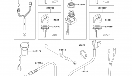 IGNITION SWITCH для квадроцикла KAWASAKI PRAIRIE 300 4X4 (KVF300-A2)2000 г. 