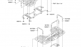 Optional Parts(Carrier Guard) for квадроцикла KAWASAKI PRAIRIE 300 4X4 (KVF300-A3)2001 year 