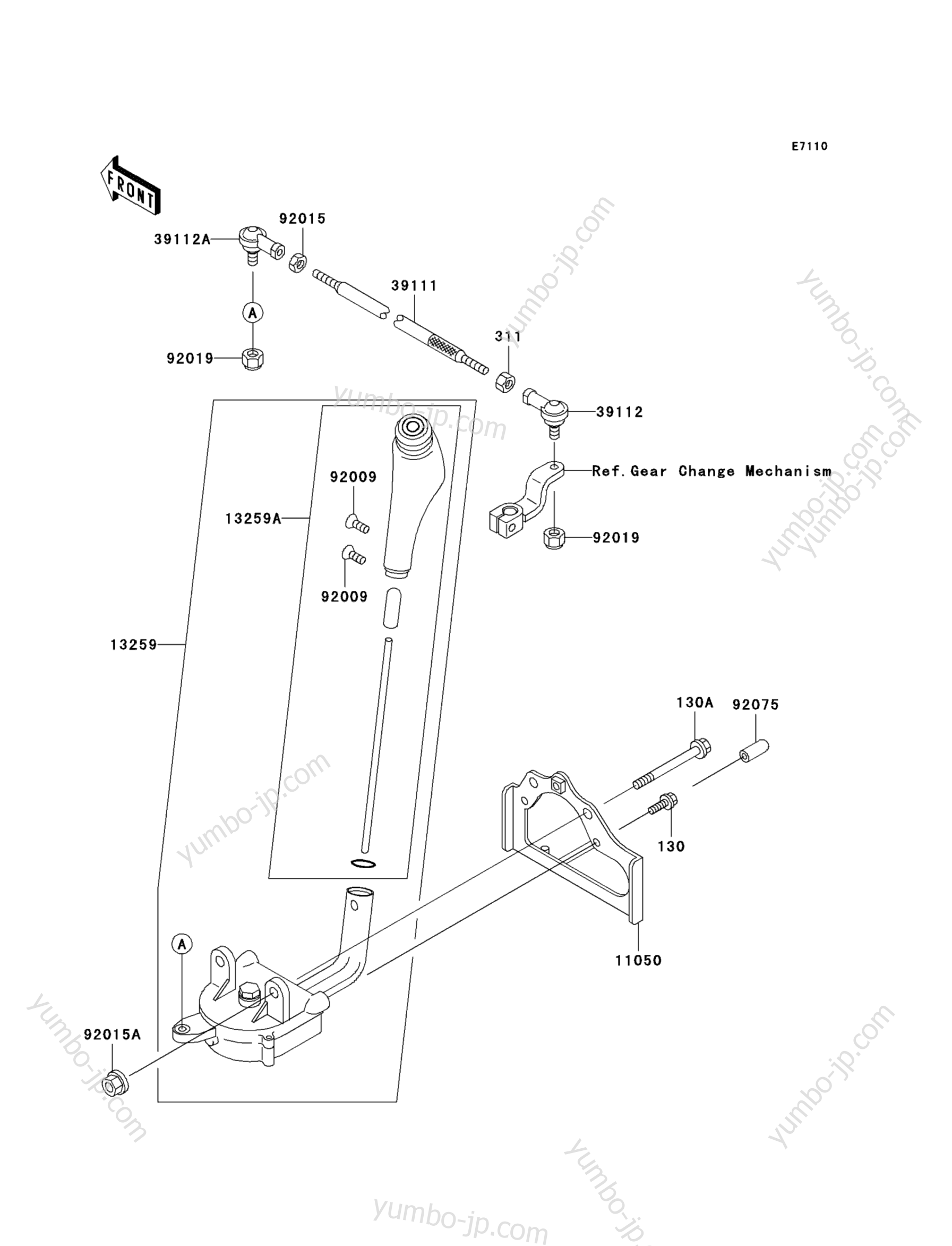 CONTROL for ATVs KAWASAKI PRAIRIE 300 4X4 (KVF300-A4) 2002 year