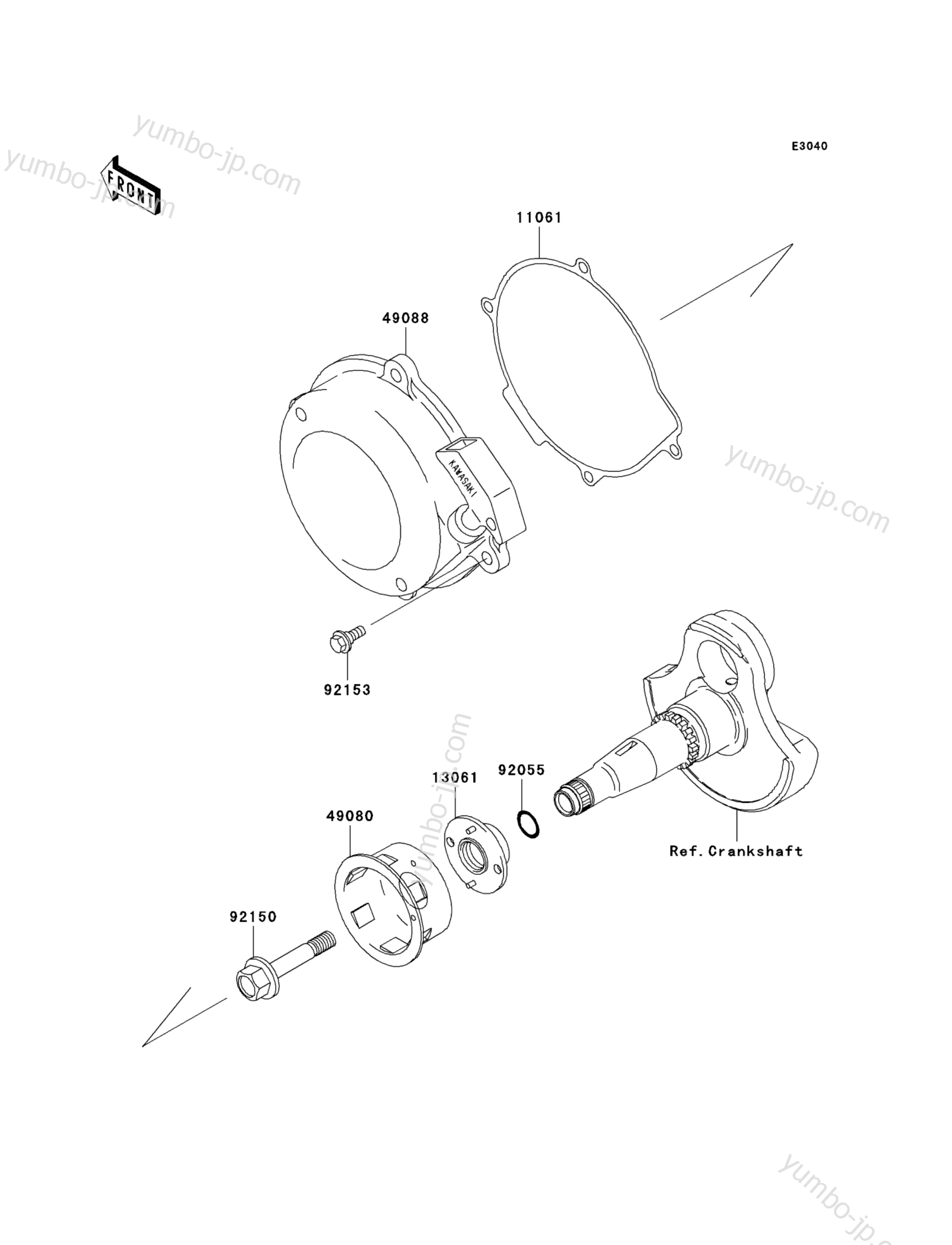 Recoil Starter(&sim;VF360AE607660) для квадроциклов KAWASAKI PRAIRIE 360 4X4 (KVF360C6F) 2006 г.