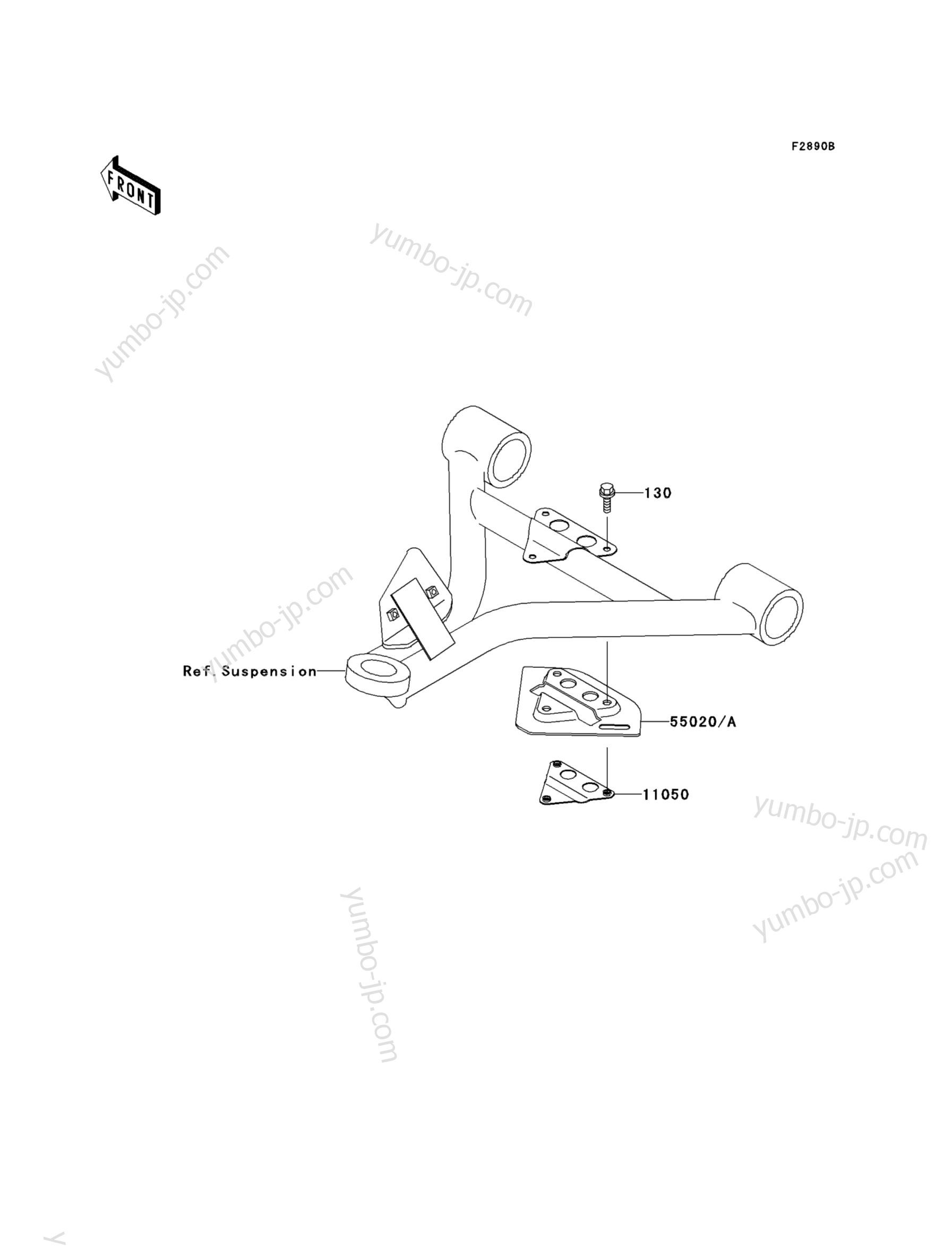 Optional Parts(Arm Guard) for ATVs KAWASAKI PRAIRIE 300 4X4 (KVF300-A3) 2001 year