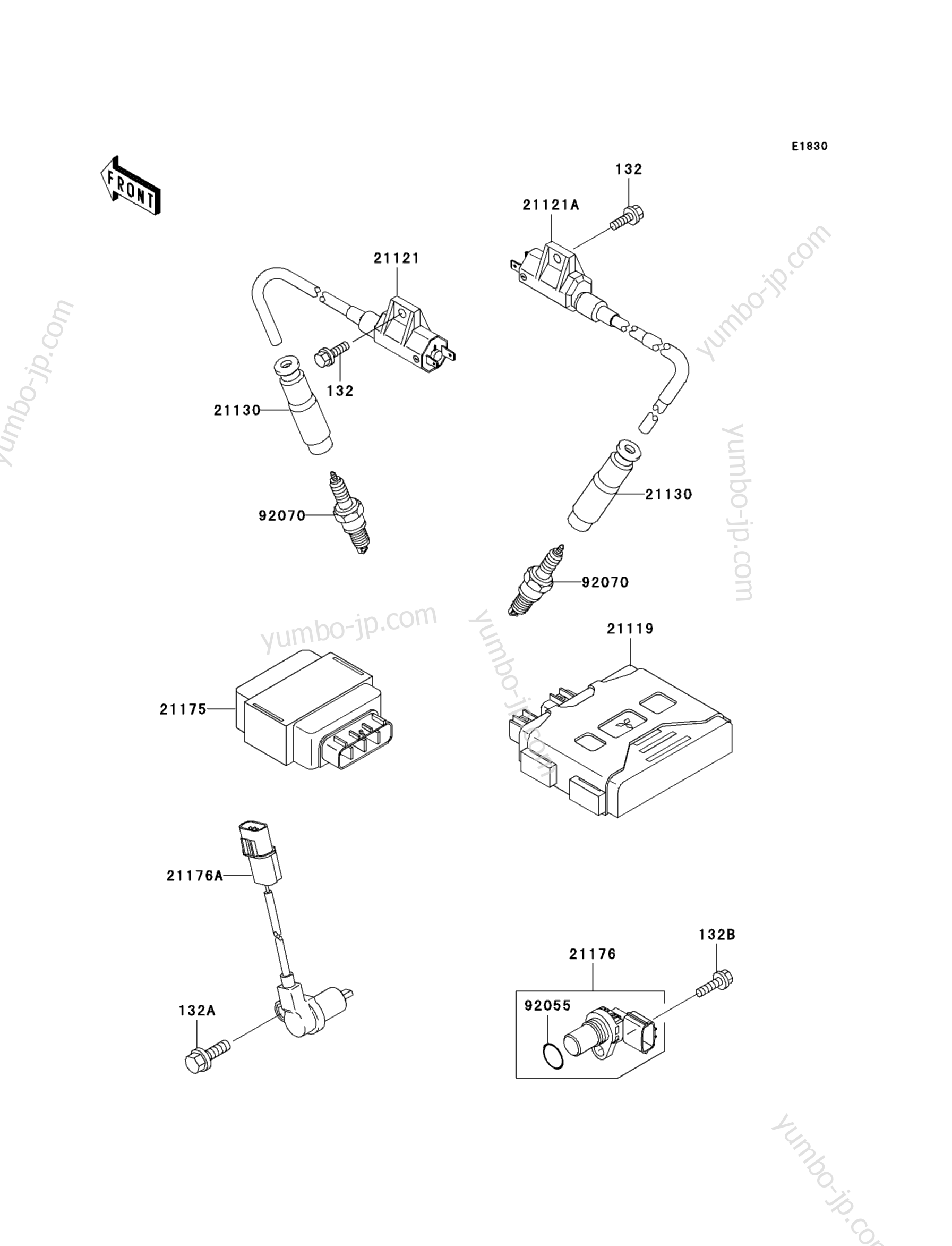 IGNITION SYSTEM для квадроциклов KAWASAKI PRAIRIE 650 (KVF650-A1) 2002 г.