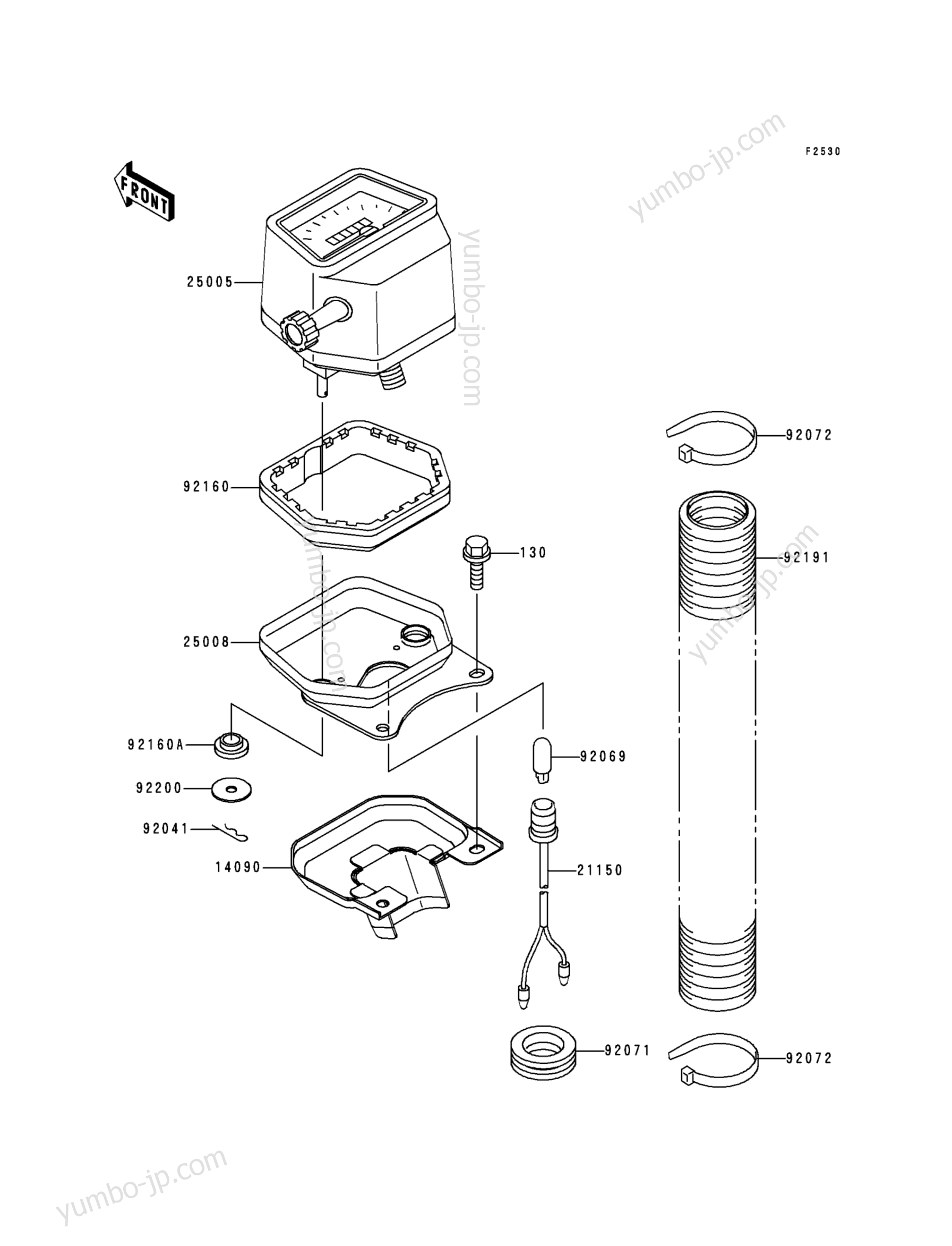 Meter(s) для квадроциклов KAWASAKI PRAIRIE 400 (KVF400-B1) 1998 г.